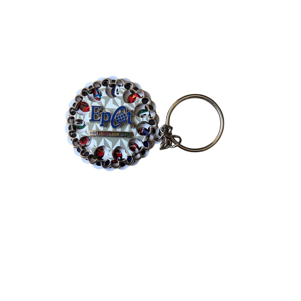 Disney Parks - Epcot - One Mouse/ One World  Spinner Keychain